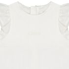 طقم بنات فستان باللون العاجي  , 1, hi-res