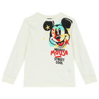 Ivory Mickey Mouse Long Sleeve Top, 1, hi-res
