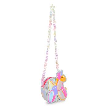 Girls Silver Iridescent Unicorn Handbag