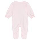 Baby Girls Pink Swan Babygrow Set, 1, hi-res