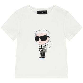 Boys White Logo T-Shirt