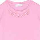 Girls Pink Embellished T-Shirt, 1, hi-res
