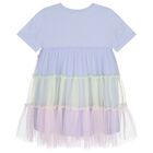 Girls Purple Tulle Dress, 1, hi-res