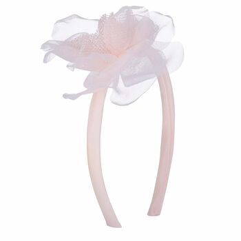 Girls Pink Flower Hairband