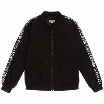 Boys Black Logo Jacket