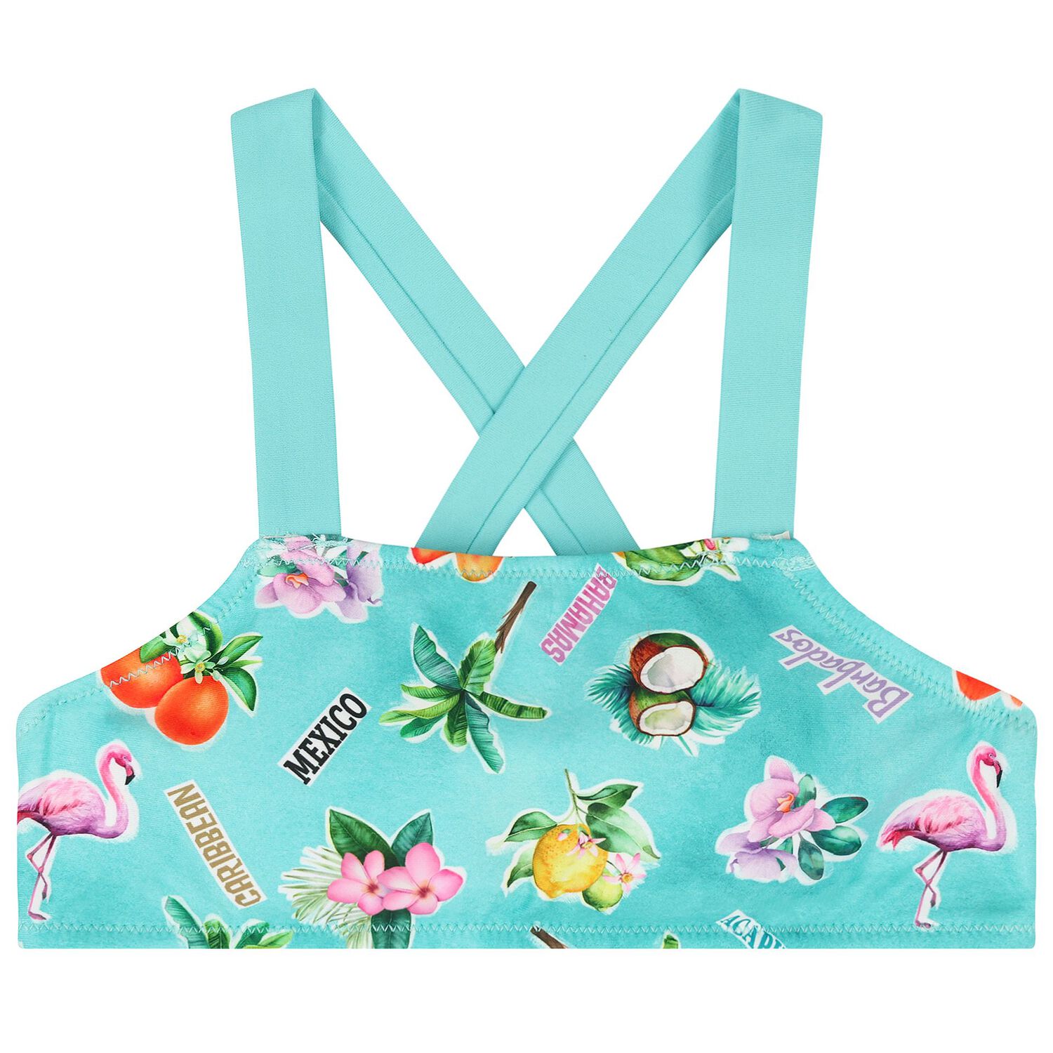 Girls Green Fruits Bikini, 1, hi-res image number null