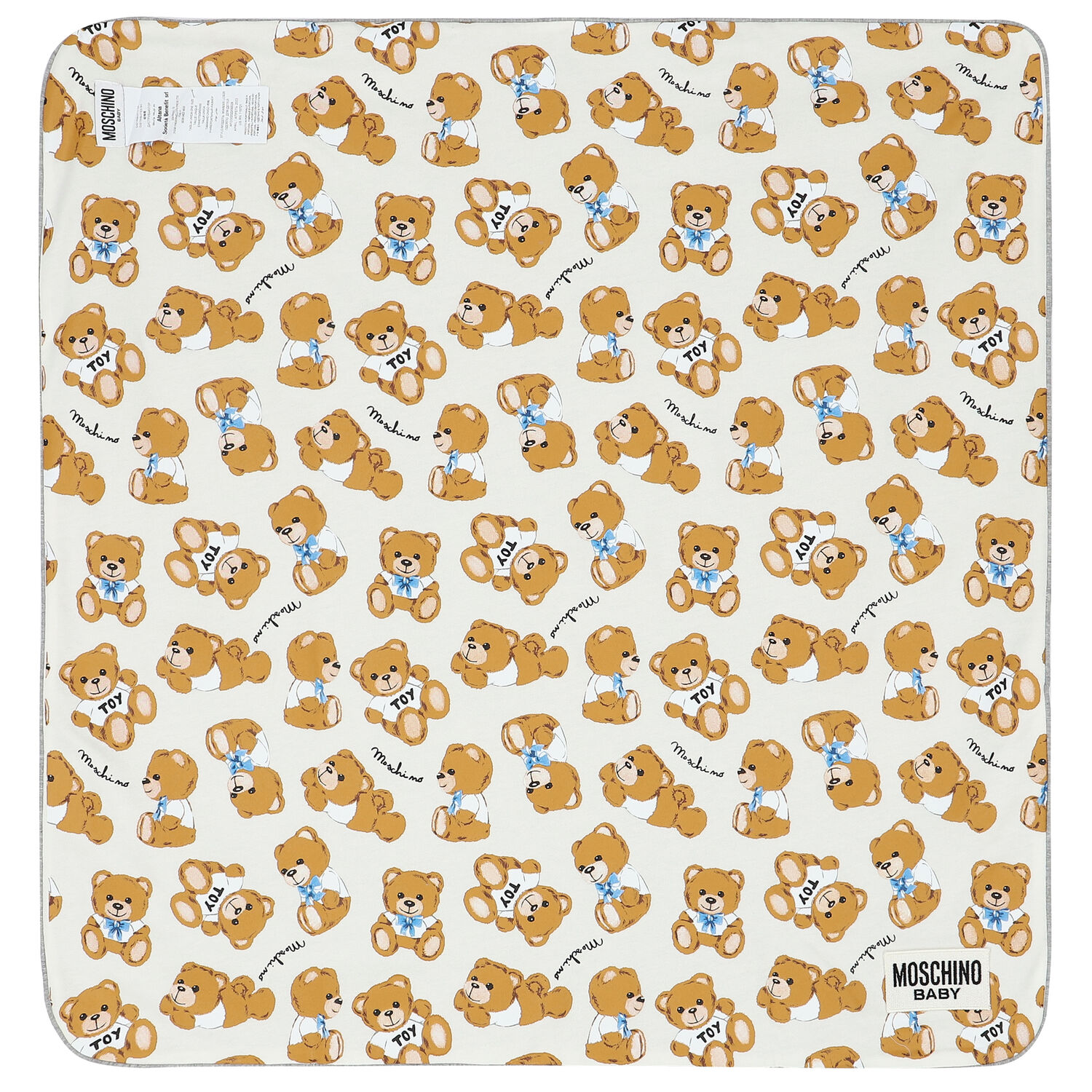 بطانية بشعار تيدي باللون الرمادي, 2, hi-res