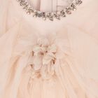 Girls Pink Tulle Diamante Tulle Dress, 1, hi-res