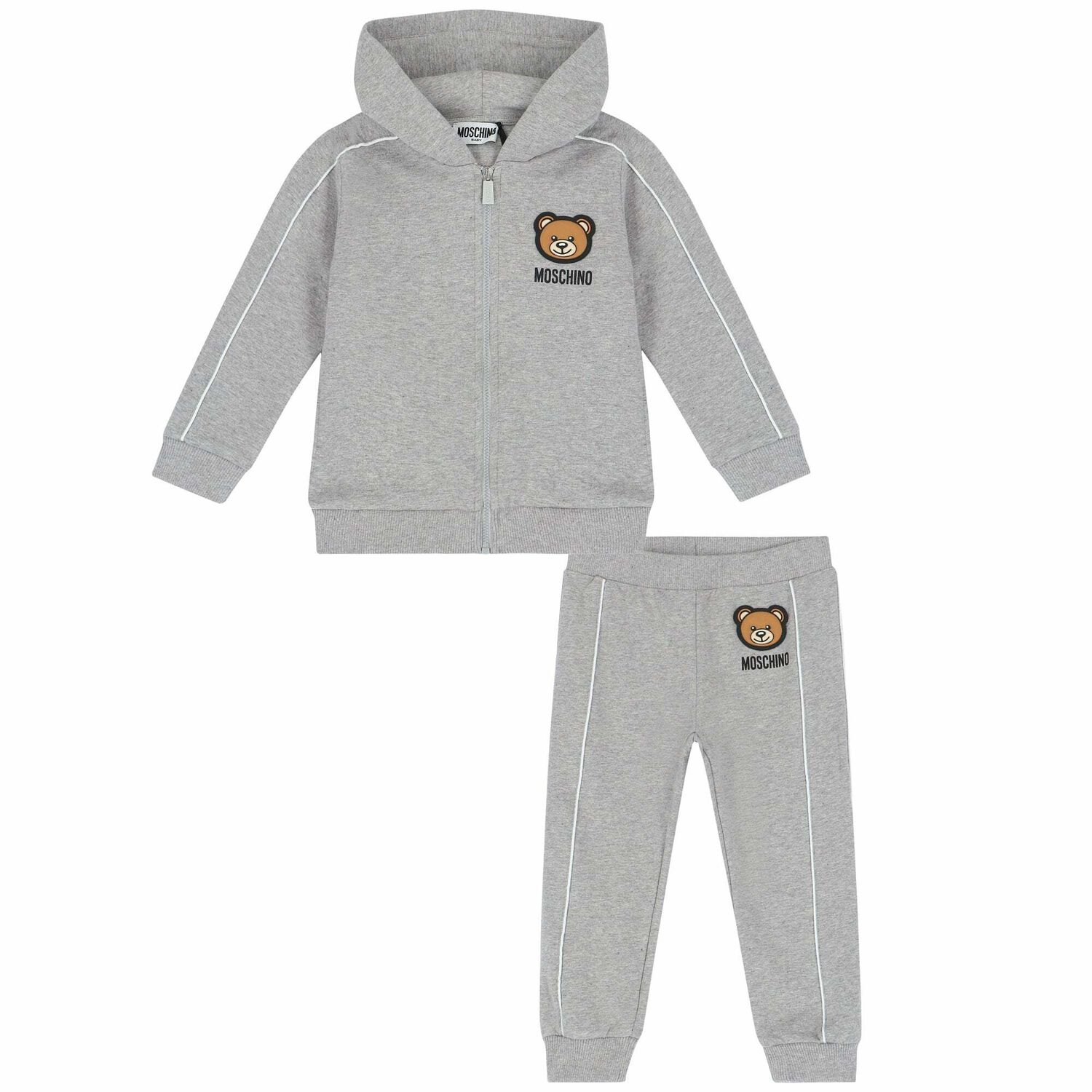Grey Teddy Logo Tracksuit, 1, hi-res