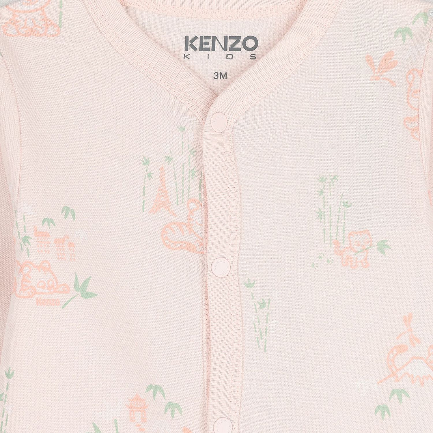 Baby Girls Pink Tiger Babygrow Gift Set, 1, hi-res