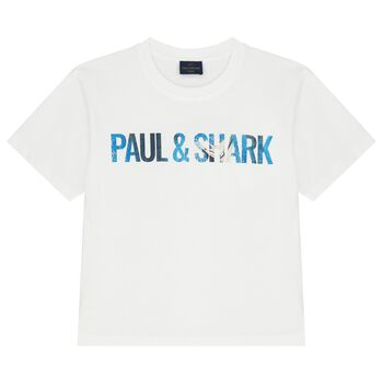 Boys White Logo T-Shirt