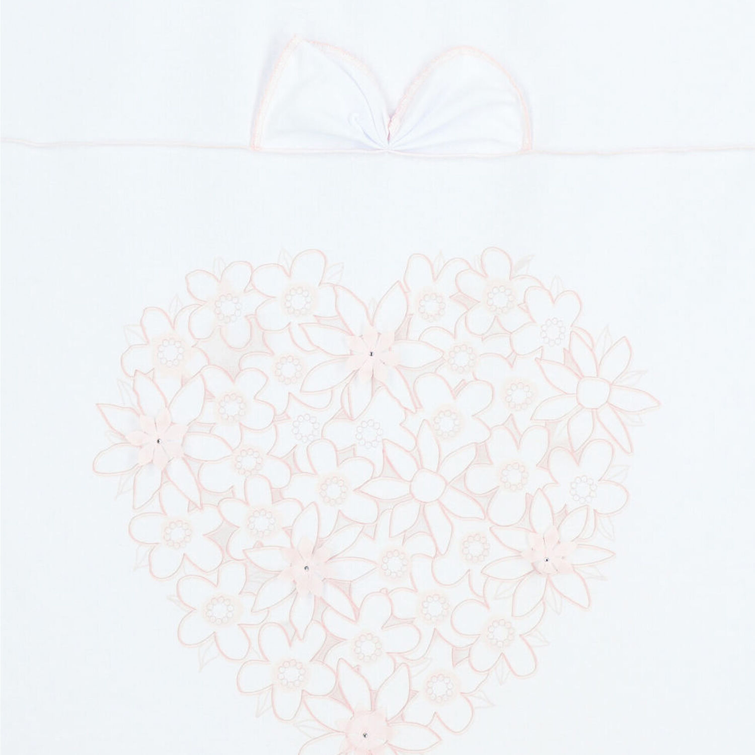 Baby Girls White Floral Blanket, 1, hi-res image number null