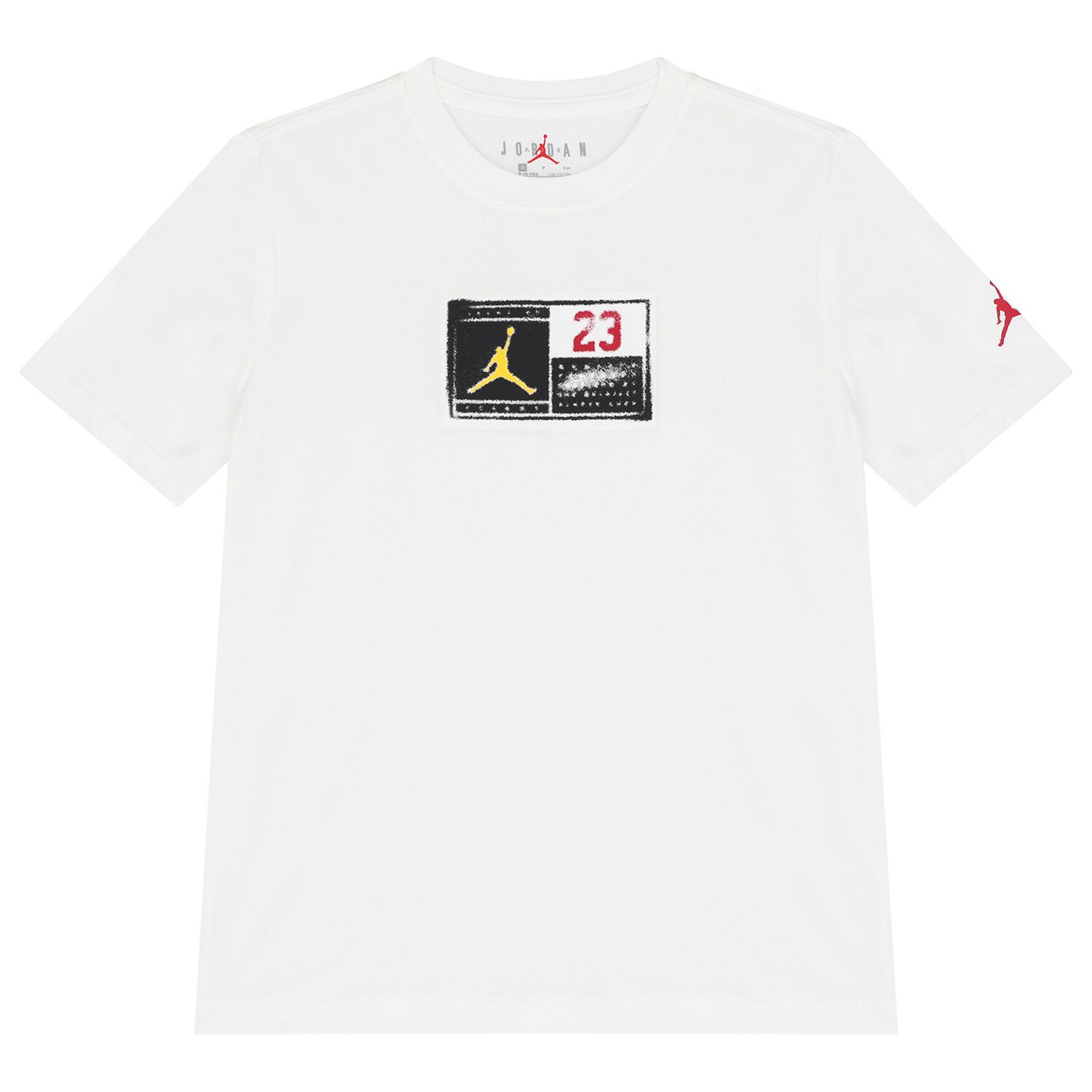 Boys White Jordan T-Shirt, 1, hi-res