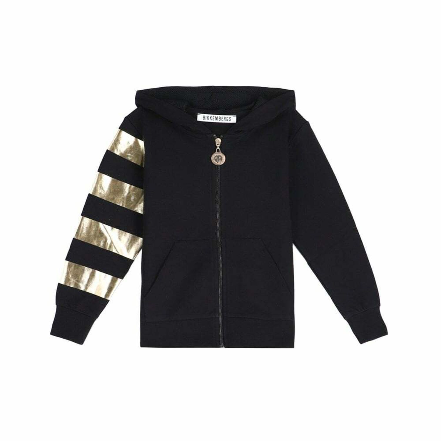 Boys Black & Gold Cotton Sweatshirt, 1, hi-res image number null