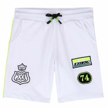 Boys White Logo Shorts