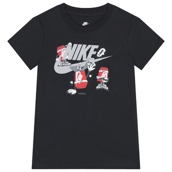 Boys Black Logo T-Shirt