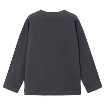 Boys Grey Formula 1 Car Long Sleeve Top