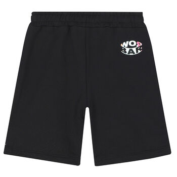 Black Logo Shorts