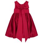 Girls Red Bow Dress, 2, hi-res