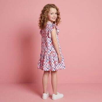 Girls Multi-Coloured Logo Dress