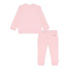 Baby Girls Pink Logo Tracksuit, 2, hi-res