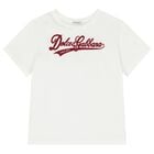 Boys White Logo T-Shirt, 1, hi-res