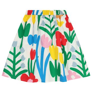 Girls Multi-Coloured Floral Skirt
