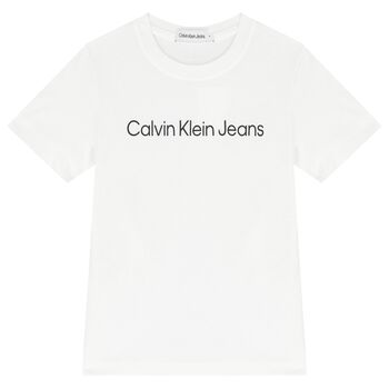 Boys White Logo T-Shirt