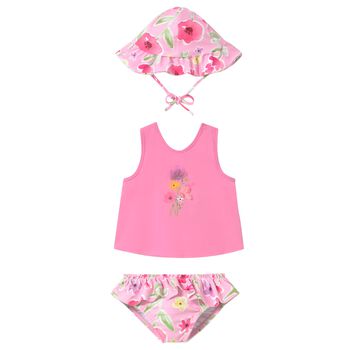 Baby Girls Pink Swim Set