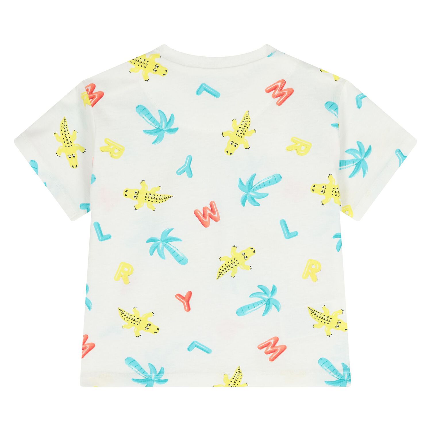 Younger Boys Green & White Shorts Set, 1, hi-res