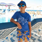 Boys Blue Octopus T-Shirt, 1, hi-res
