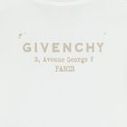 Younger Girls White Logo Dress, 1, hi-res