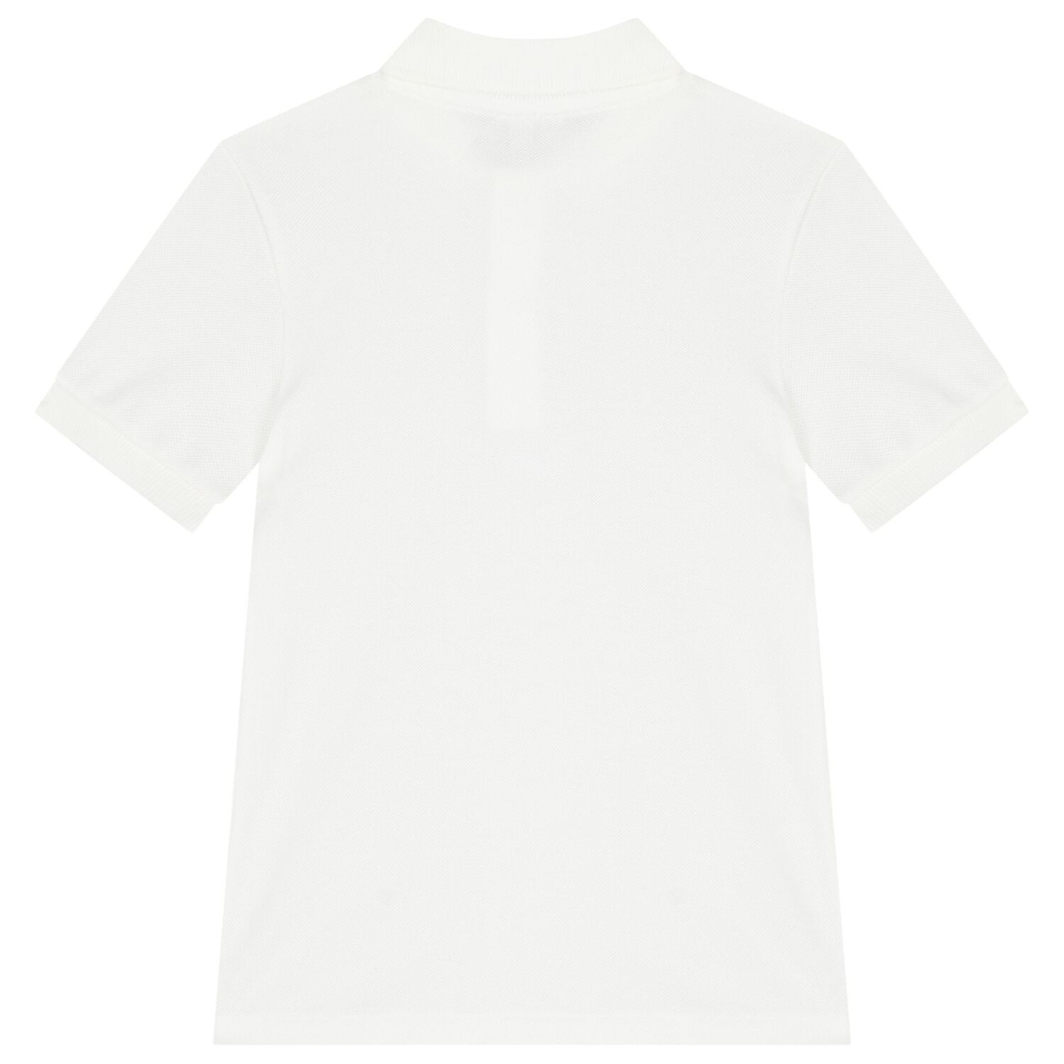 Boys White Logo Polo Shirt, 1, hi-res