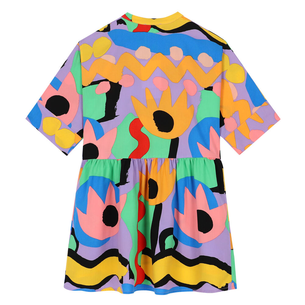 Stella McCartney Girls Multi-Colored Long Sleeve Dress | Junior Couture