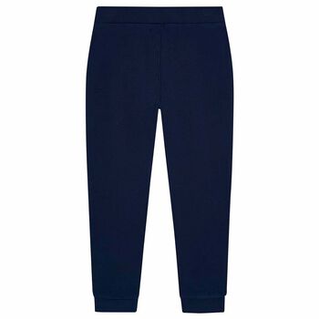 Boys Navy Logo Joggers