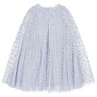Girls Blue Tulle & Sequin Cape Dress, 2, hi-res