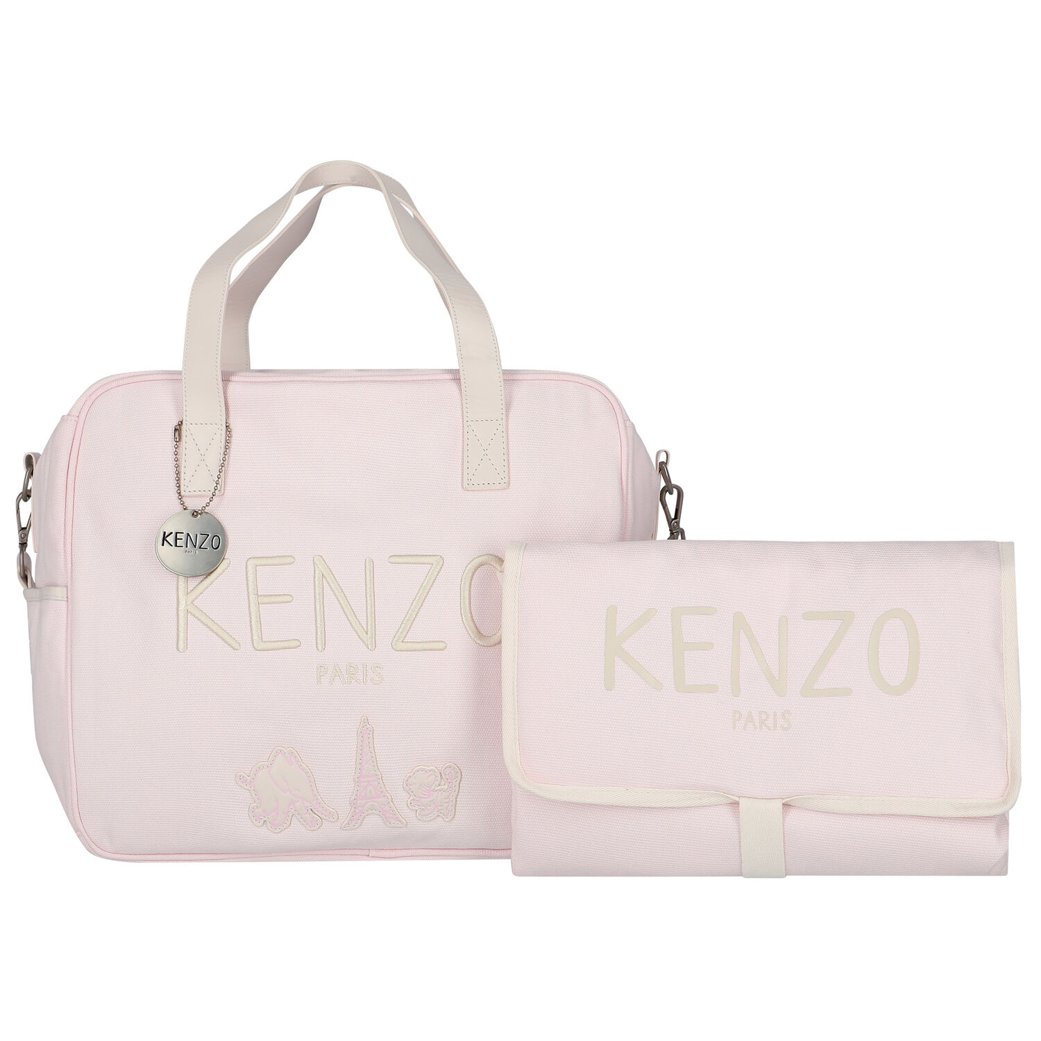 KENZO KIDS Pink Logo Baby Changing Bag Junior Couture