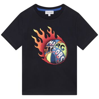 Boys Navy Blue Basketball T-Shirt