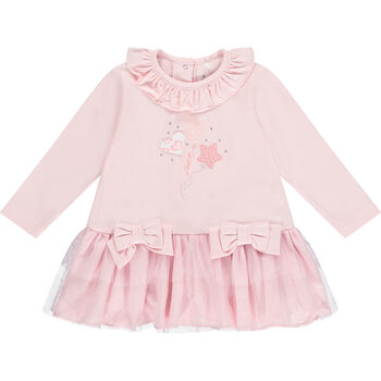 Baby Girls Pink Ruffled Dress