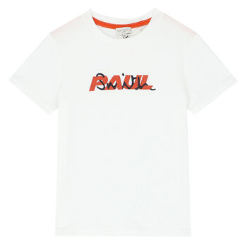 Boys White Logo T-Shirt