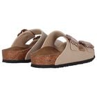 Girls Beige Arizona Flower Buckle Sandals, 1, hi-res