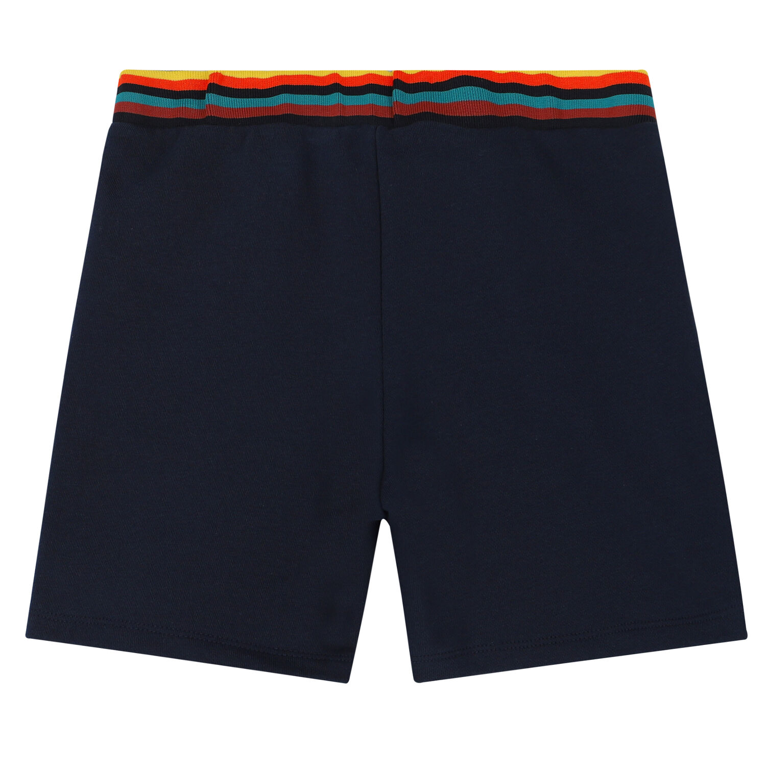 Boys Navy Logo Shorts, 1, hi-res