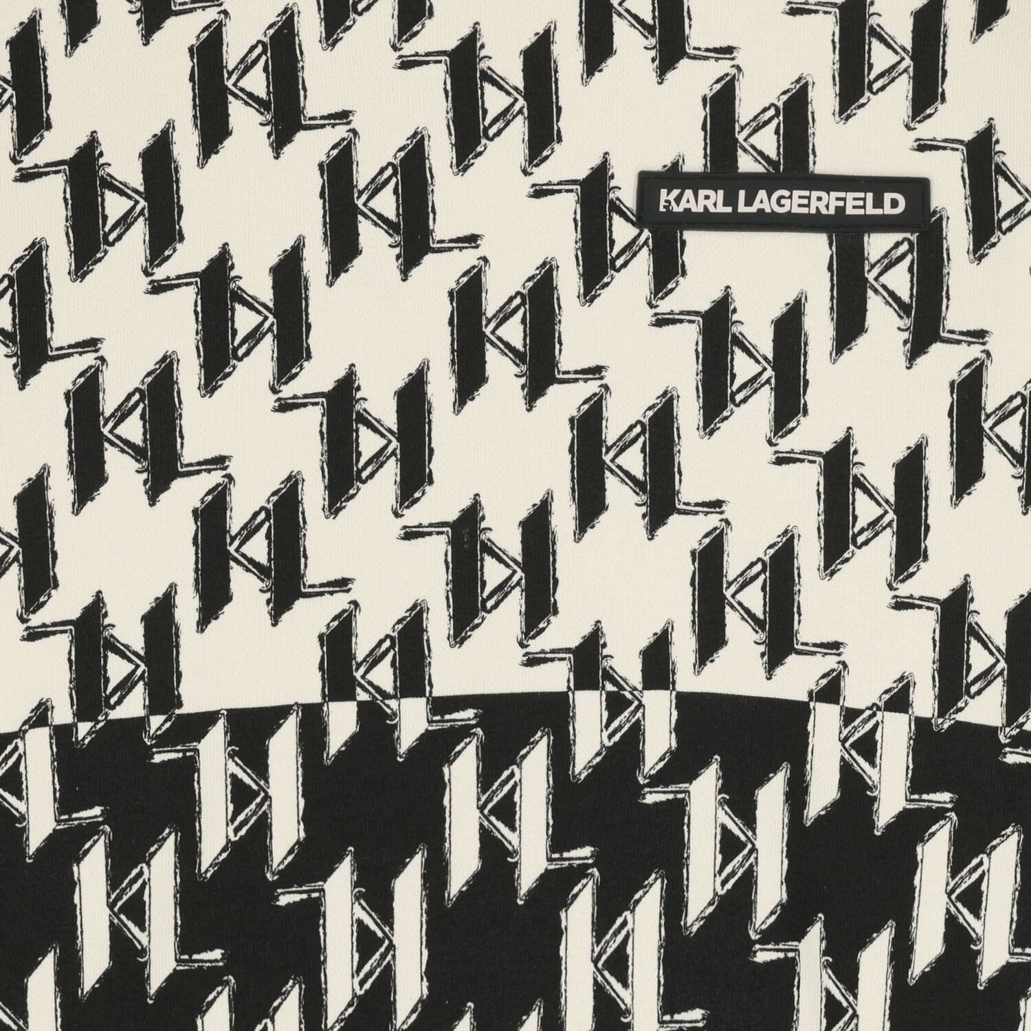 Boys Ivory & Black Logo Sweatshirt, 1, hi-res