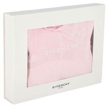 Baby Girls Pink Logo Babygrow Gift Set