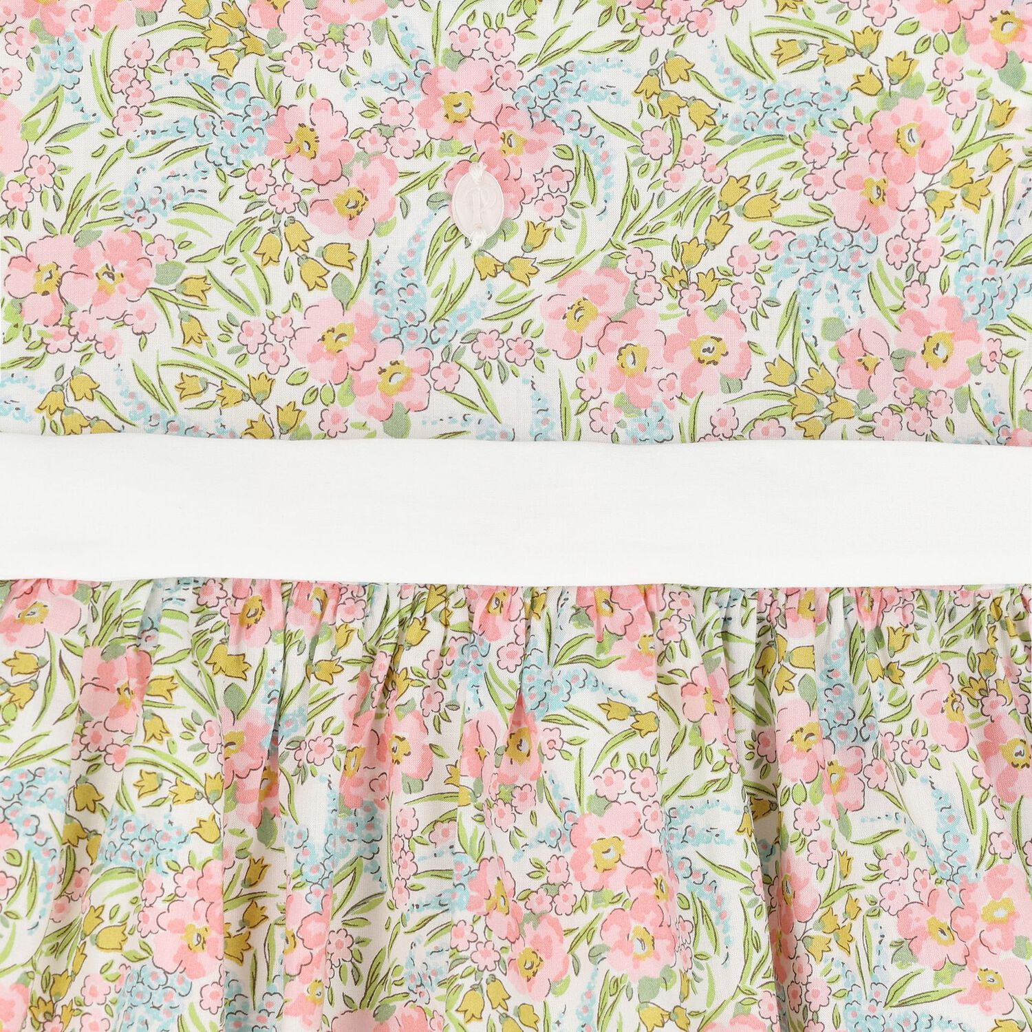 Girls Pink & White Floral Dress, 1, hi-res image number null