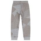 Boys Grey & Beige Logo Joggers, 2, hi-res