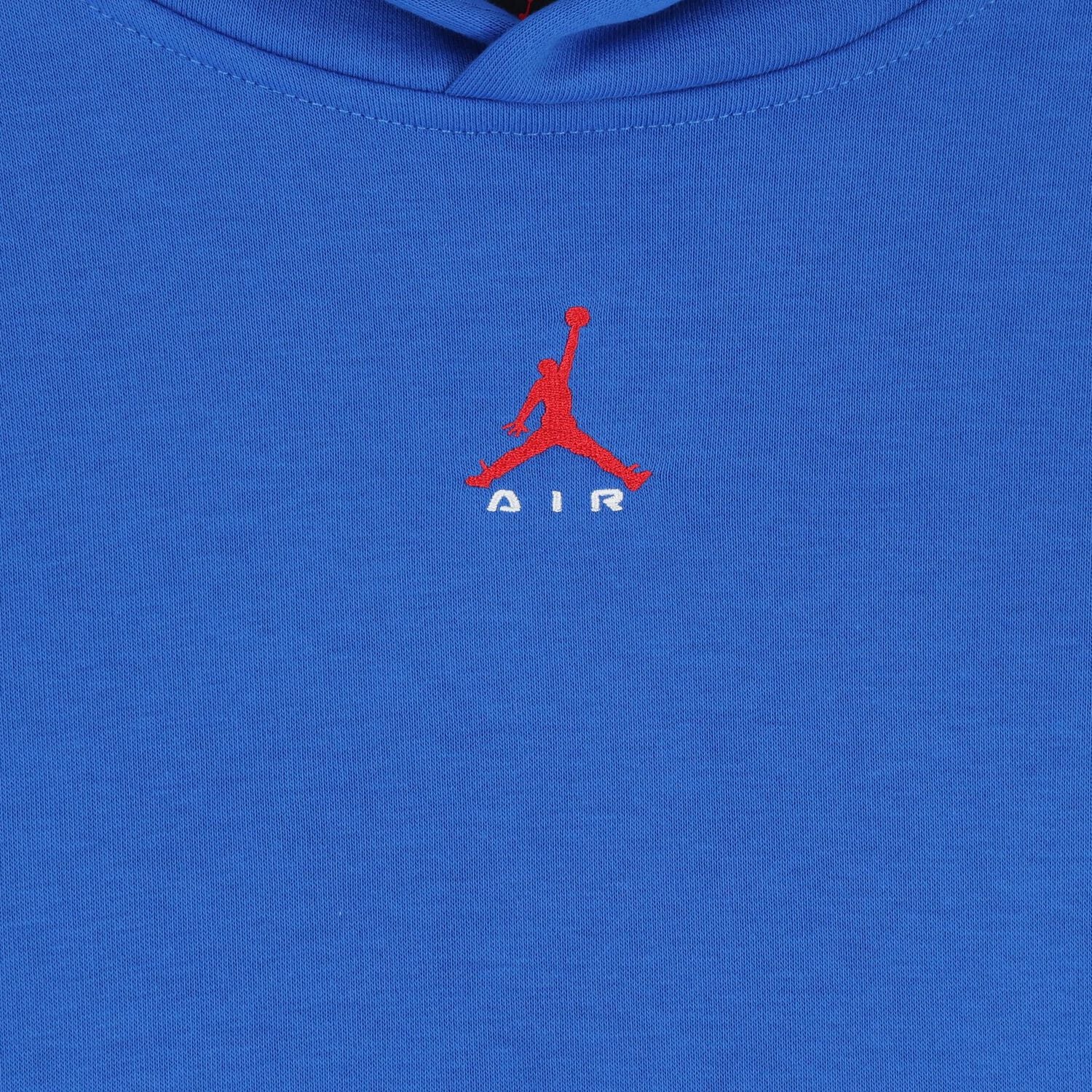 Boys Blue Jordan Logo Hooded Top, 1, hi-res