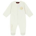 Ivory & Gold Logo Babygrow, 1, hi-res
