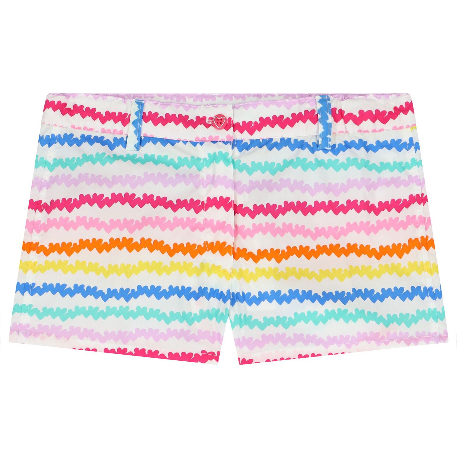 Girls White Logo Shorts Set, 1, hi-res image number null