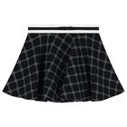 Girls Navy Blue Logo Skirt, 1, hi-res